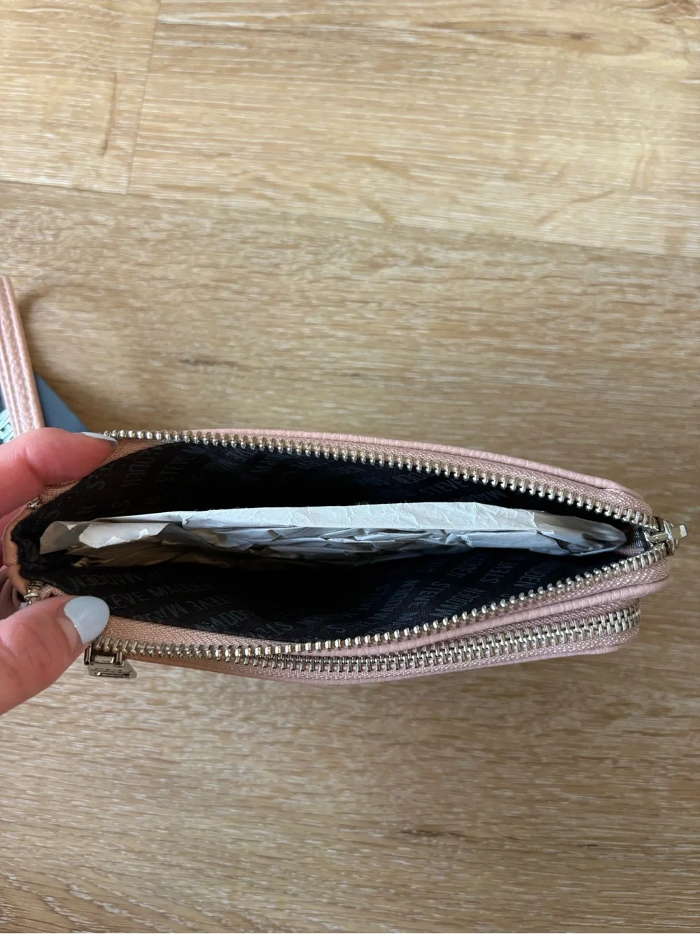 NWT Steve Madden Blush Pink Wristlet Wallet - Picture 7 of 10